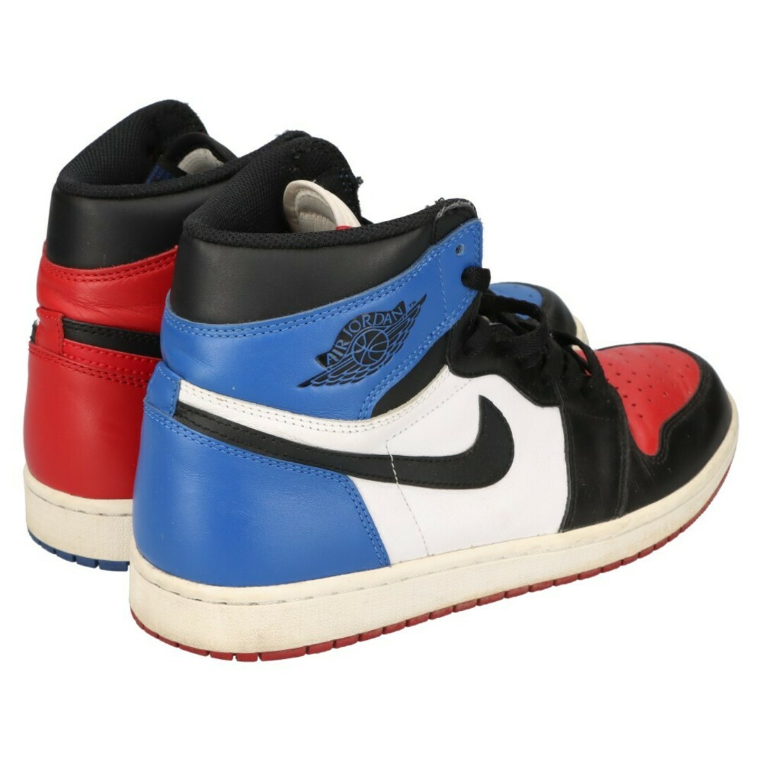 NIKE(ナイキ)のNIKE ナイキ AIR JORDAN 1 RETRO HIGH OG TOP 3 エアジョーダン1 トップ3 ハイカットスニーカー US9,5/27.5cm ブラック/レッド/ブルー 555088‐026 メンズの靴/シューズ(スニーカー)の商品写真