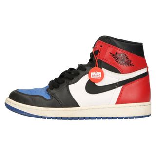 ナイキ(NIKE)のNIKE ナイキ AIR JORDAN 1 RETRO HIGH OG TOP 3 エアジョーダン1 トップ3 ハイカットスニーカー US9,5/27.5cm ブラック/レッド/ブルー 555088‐026(スニーカー)