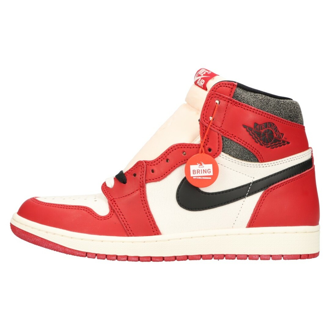 NIKE(ナイキ)のNIKE ナイキ AIR JORDAN 1 LOST&FOUND エアジョーダン1 ロスト&ファウンド ハイカットスニーカー ホワイト/レッド US9.5/27.5cm DZ5485-612 メンズの靴/シューズ(スニーカー)の商品写真