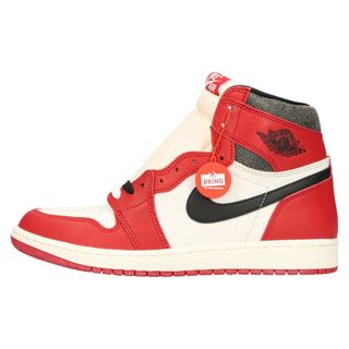 ナイキ(NIKE)のNIKE ナイキ AIR JORDAN 1 LOST&FOUND エアジョーダン1 ロスト&ファウンド ハイカットスニーカー ホワイト/レッド US9.5/27.5cm DZ5485-612(スニーカー)