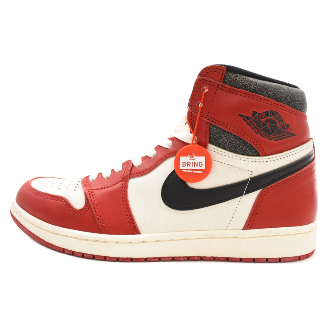 NIKE(ナイキ)のNIKE ナイキ AIR JORDAN 1 LOST&FOUND エアジョーダン1 ロスト&ファウンド ハイカットスニーカー ホワイト/レッド US9.5/27.5cm DZ5485-612 メンズの靴/シューズ(スニーカー)の商品写真