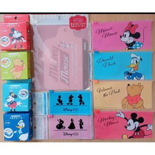 ディズニー(Disney)のディズニー　マルチケース　スライダーポーチ　まな板シート　新品未開封　 １２点(キャラクターグッズ)