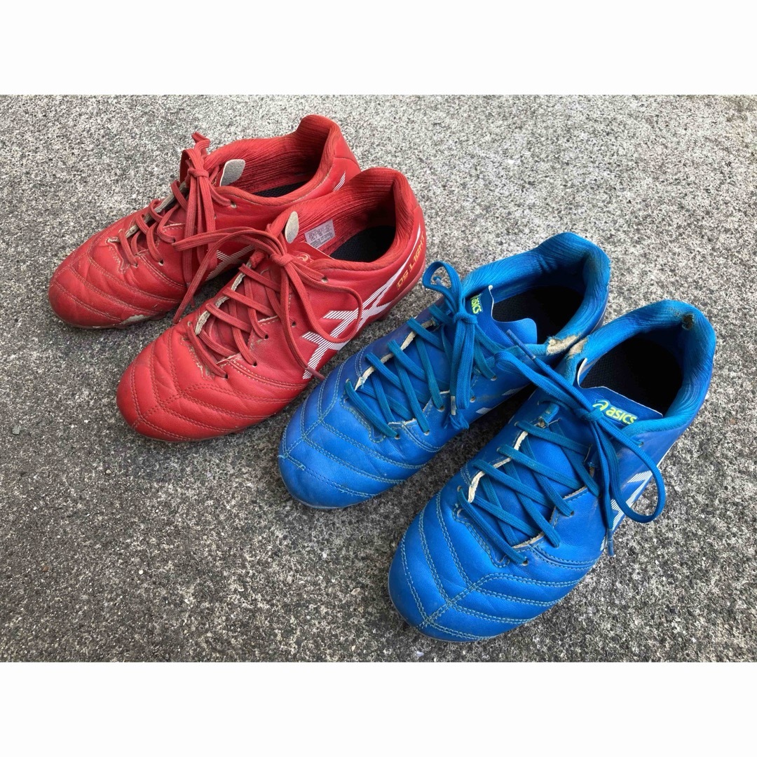 asics(アシックス)の2足セット アシックス ジュニア DS ライト JR サッカースパイク21.5 スポーツ/アウトドアのサッカー/フットサル(シューズ)の商品写真