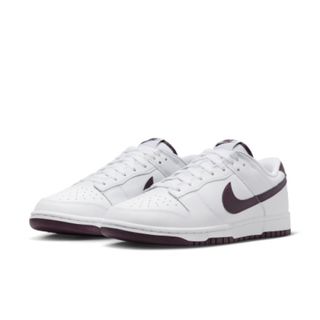 ナイキ(NIKE)のNIKE DUNK LOW RETRO ホワイト/ナイトマルーン28cm(スニーカー)