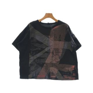 ワイズ(Y's)のY's ワイズ Tシャツ・カットソー 2(S位) 黒 【古着】【中古】(カットソー(半袖/袖なし))