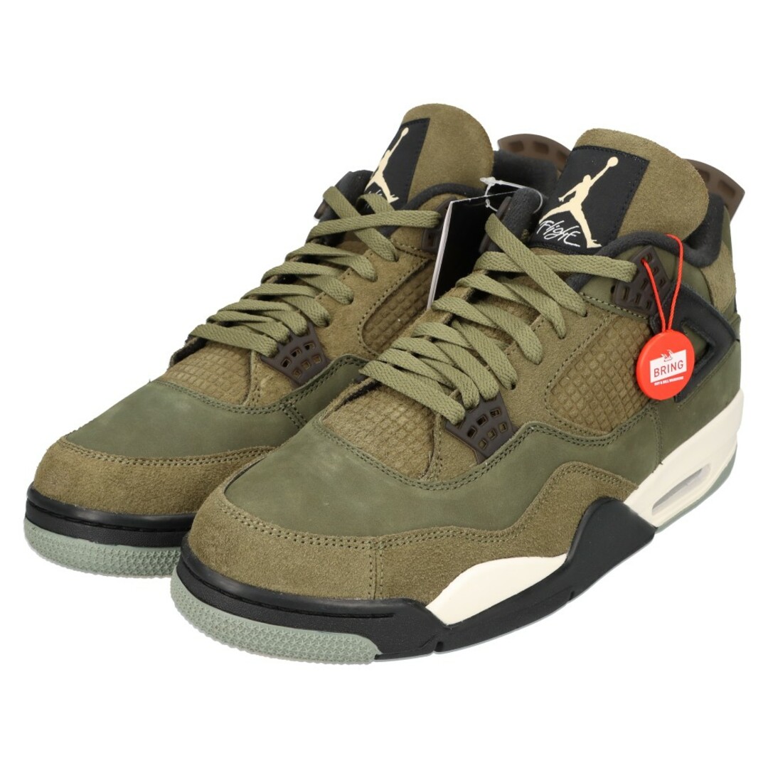 NIKE(ナイキ)のNIKE ナイキ AIR JORDAN4 RETRO SE CRAFT OLIVE FB9927-200 エアジョーダン4 クラフト オリーブ ハイカットスニーカー カーキ US12/30cm メンズの靴/シューズ(スニーカー)の商品写真