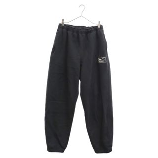 ナイキ(NIKE)のNIKE ナイキ 23SS×STUSSY WASHED FLEECE PANTS ステューシー ロゴ刺繍 ウォッシュド フリース スウェットパンツ ブラック DO5296-010(その他)