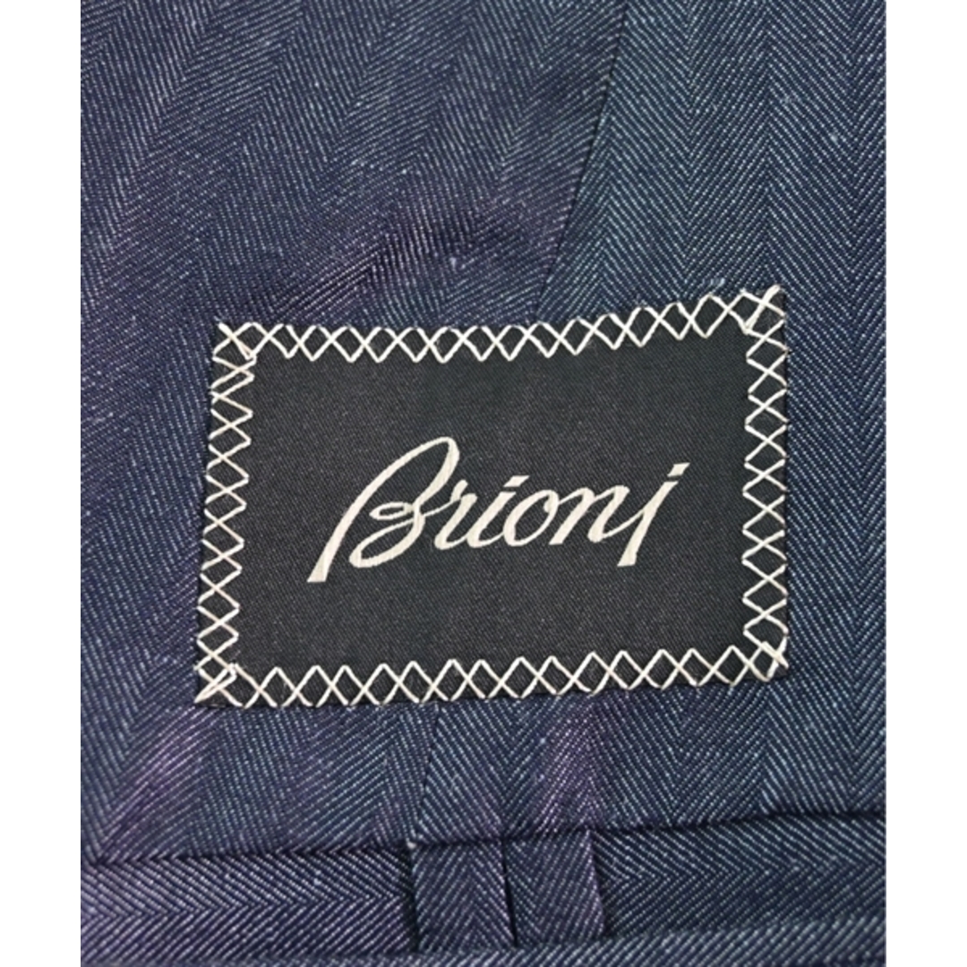 Brioni(ブリオーニ)のBrioni ブリオーニ テーラードジャケット 48(L位) 青系(ストライプ) 【古着】【中古】 メンズのジャケット/アウター(テーラードジャケット)の商品写真