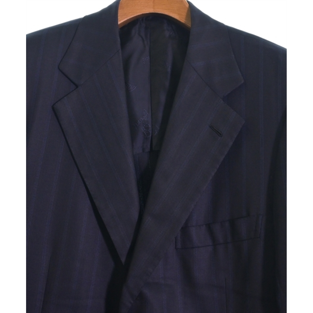Brioni(ブリオーニ)のBrioni テーラードジャケット 50(XL位) 紺系(ストライプ) 【古着】【中古】 メンズのジャケット/アウター(テーラードジャケット)の商品写真
