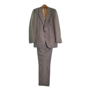 ブリオーニ(Brioni)のBrioni ビジネス 50/50(XL位) ベージュx水色(ストライプ) 【古着】【中古】(セットアップ)