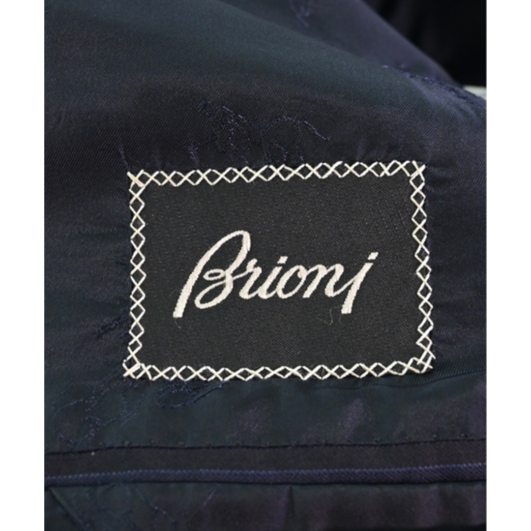 Brioni(ブリオーニ)のBrioni テーラードジャケット 50(XL位) 黒x紺(ストライプ) 【古着】【中古】 メンズのジャケット/アウター(テーラードジャケット)の商品写真