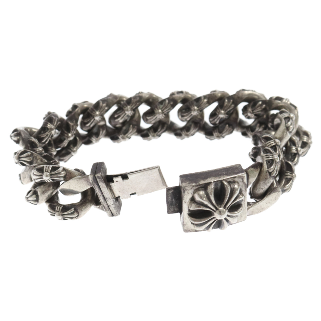 Chrome Hearts(クロムハーツ)のCHROME HEARTS クロムハーツ XTRA FNCY LRG3 エクストラファンシー CHXラージボックスIDブレスレット 14リンク シルバー メンズのアクセサリー(ブレスレット)の商品写真