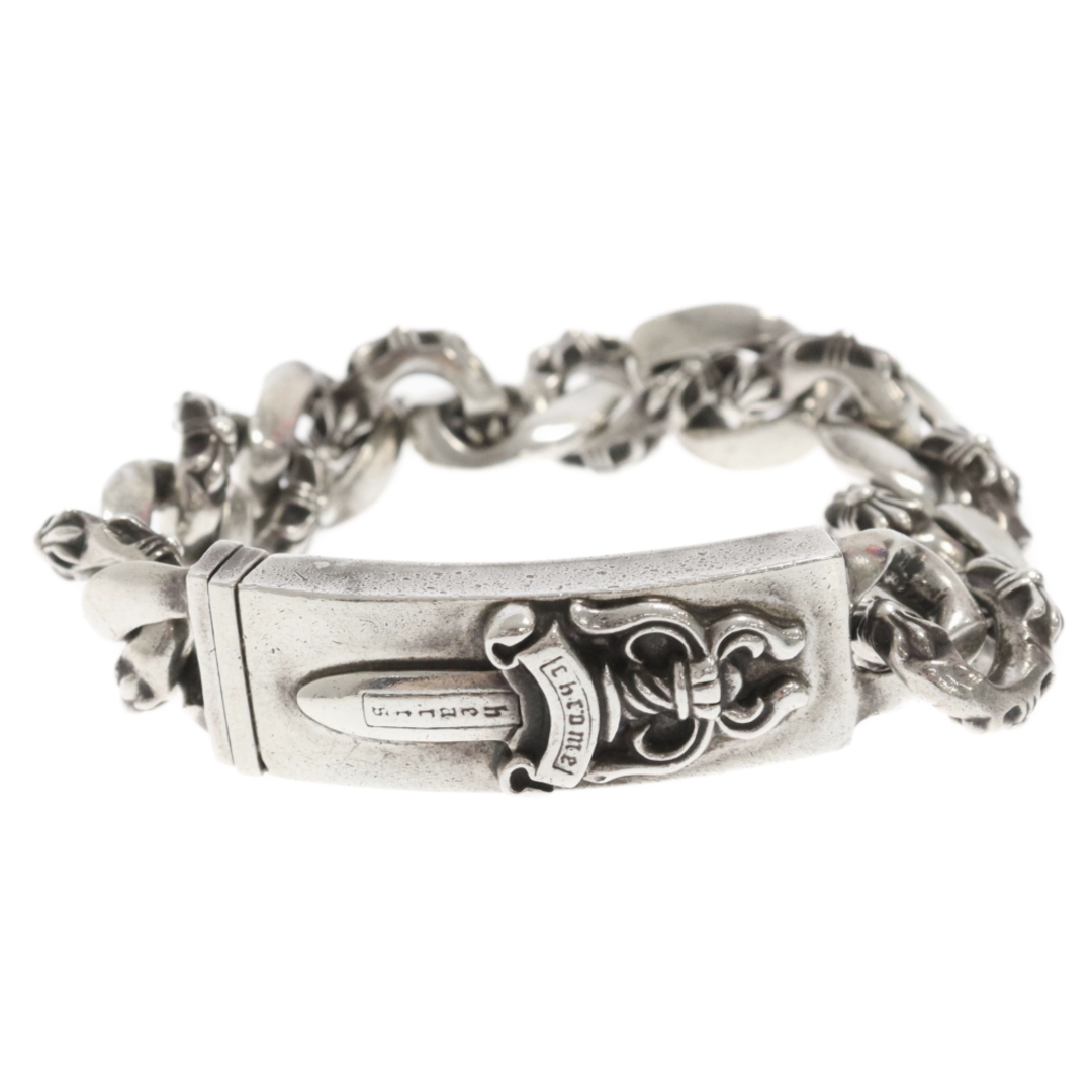 Chrome Hearts(クロムハーツ)のCHROME HEARTS クロムハーツ ID DAGGER/ダガーIDファンシーリンク シルバーブレスレット 12LINK メンズのアクセサリー(ブレスレット)の商品写真