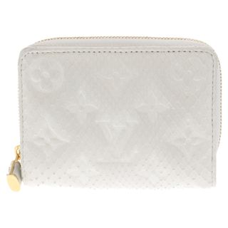 ルイヴィトン(LOUIS VUITTON)のLOUIS VUITTON ルイヴィトン M82402 パイソン ジッピーコインパース パドロック モノグラム コンパクトウォレット 2つ折り財布 ホワイト NFCタグ(折り財布)