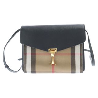 バーバリー(BURBERRY)のBURBERRY バーバリー ハウスチェック ショルダーバッグ ブラック/ブラウン 3980825(ショルダーバッグ)