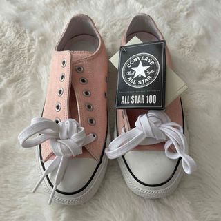 ALL STAR（CONVERSE） - converse 🌸ALL STAR 100 希少🙂ベビーピンク