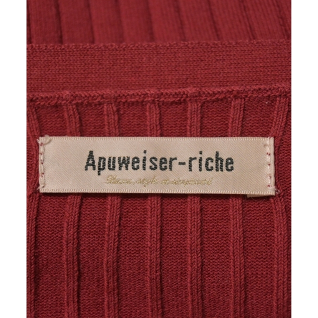 Apuweiser-riche(アプワイザーリッシェ)のApuweiser-riche ニット・セーター 2(M位)/2(M位) 赤 【古着】【中古】 レディースのトップス(ニット/セーター)の商品写真