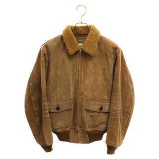 ダブルアールエル(RRL)のRRL ダブルアールエル Limited Edition Graves Leather Jacket 150着 限定 ジップアップ シアリング レザーゴートスキン フライト ジャケット ブラウン RRL-J-381(フライトジャケット)