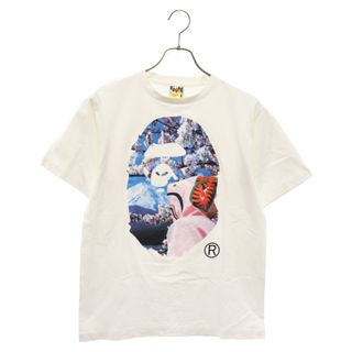 アベイシングエイプ(A BATHING APE)のA BATHING APE アベイシングエイプ SAKURA SHARK PHOTO tee サクラ シャーク フォト プリント半袖Tシャツ ホワイト(Tシャツ/カットソー(半袖/袖なし))