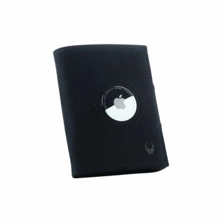 【色: ブラック】[DONBOLSO] 本革 ミニ財布 AirTag 対応 小さ(その他)