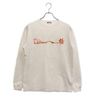 Dior - DIOR ディオール 22AW×CACTUS JACK LONG SLEEVE TEE×カクタスジャック ロゴ刺繍 長袖Tシャツ カットソー ホワイト 283J647A0554