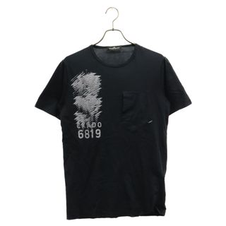 ストーンアイランド(STONE ISLAND)のSTONE ISLAND ストーンアイランド ストーンアイランドシャドウプロジェクト PRINTED SS CATCH POCKET-T 6819 プリント 半袖Tシャツ カットソー ブラック 681920110(Tシャツ/カットソー(半袖/袖なし))