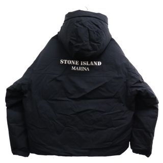 ストーンアイランド(STONE ISLAND)のSTONE ISLAND ストーンアイランド MARINA ワックスコーティング コットンポプリン フーデッド ダウンジャケット ネイビー 7915424X2(ダウンジャケット)