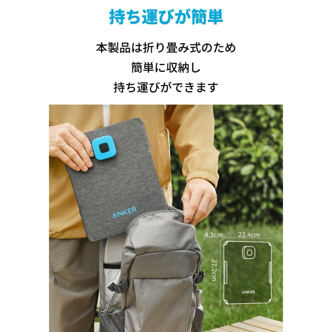 Anker(アンカー)のAnker Solix PS30 Portable Solar Panel 新品 スポーツ/アウトドアのアウトドア(その他)の商品写真