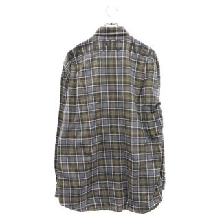 バレンシアガ(Balenciaga)のBALENCIAGA バレンシアガ 18AW Oversized Check Shirt バックロゴプリント オーバーサイズ長袖チェックシャツ グレー 508465 TBM21(シャツ)