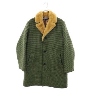 シュプリーム(Supreme)のSUPREME シュプリーム 22AW Fur Collar Car Coat ファーカラーカーコート グリーン/ブラウン(フライトジャケット)