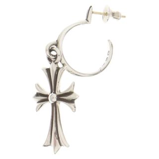 クロムハーツ(Chrome Hearts)のCHROME HEARTS クロムハーツ TINY CH CROSS/タイニーCHクロスフープ シルバーピアス シルバー(ピアス(片耳用))