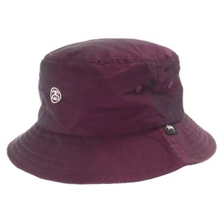 ステューシー(STUSSY)のSTUSSY ステューシー Iridescent Bucket Hat ロゴ刺繍 バケットハット パープル 232120(ハット)