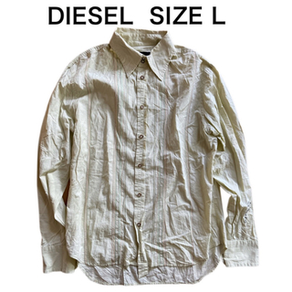ディーゼル(DIESEL)のDIESEL ディーゼル 長袖シャツ Yシャツ ステッチ 刺繍 ヴィンテージ L(シャツ)