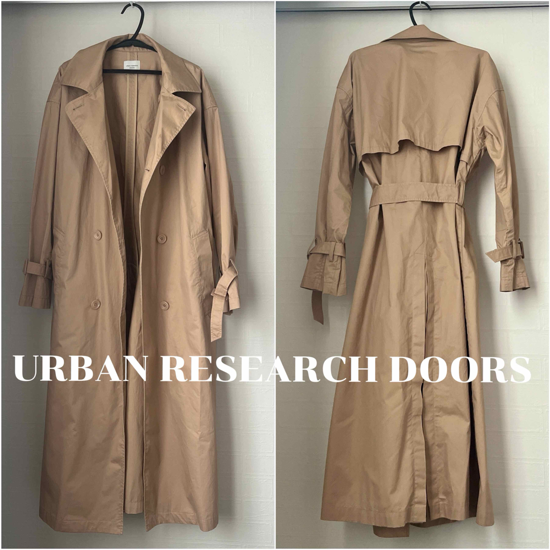 URBAN RESEARCH DOORS(アーバンリサーチドアーズ)のURBAN RESEARCH DOORS コットンオーバートレンチコート レディースのジャケット/アウター(トレンチコート)の商品写真