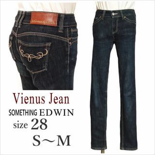 サムシング(SOMETHING)の〈Vienus Jean〉濃紺系スキニージーンズ サムシング 28 S～M位(デニム/ジーンズ)