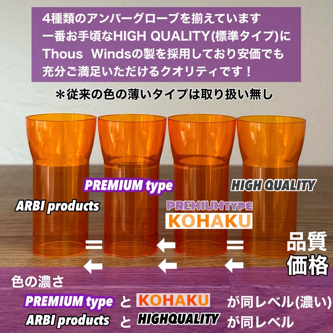 【最上級premium】ゴールゼロ　アンバーグローブ【A】2個 スポーツ/アウトドアのアウトドア(ライト/ランタン)の商品写真