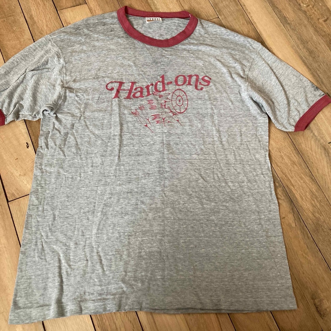 vintage Hanes リンガーtシャツ バックプリント メンズのトップス(Tシャツ/カットソー(半袖/袖なし))の商品写真