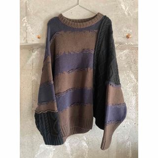 ワンエルディーケーセレクト(1LDK SELECT)のrotol 22aw FRANKEN C/N KNIT フランケンニット　ロトル(ニット/セーター)