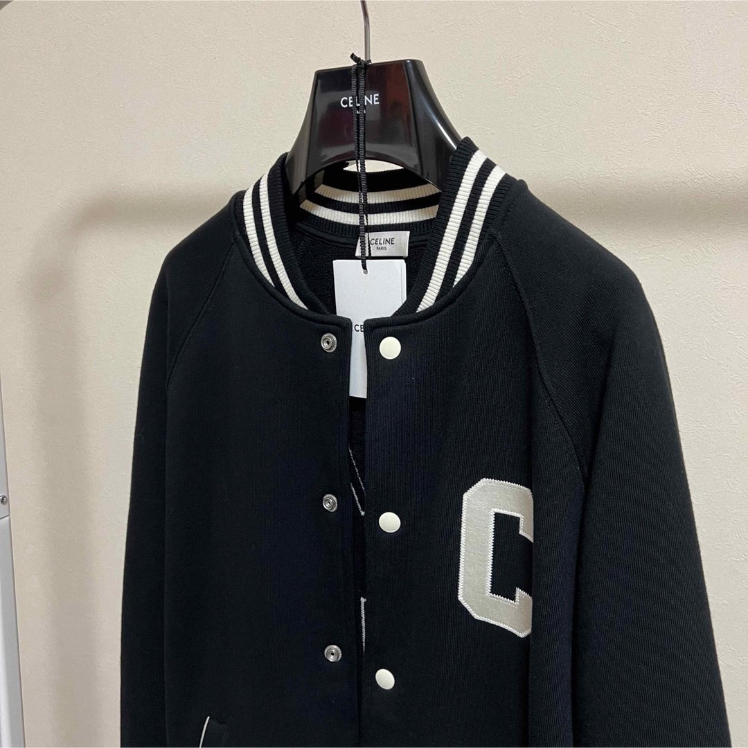 CELINE セリーヌ テディカレッジジャケット 希少 ブラック ホワイト CELINE セリーヌ テディカレッジジャケット 希少 ブラック ホワイト
