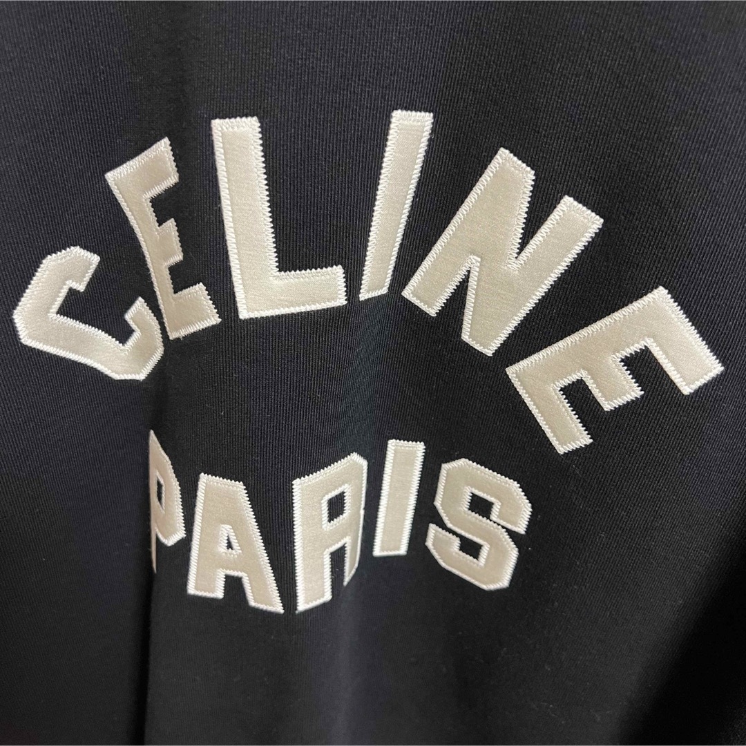 celine(セリーヌ)のCELINE セリーヌ テディカレッジジャケット 希少 ブラック/ホワイト メンズのジャケット/アウター(ブルゾン)の商品写真