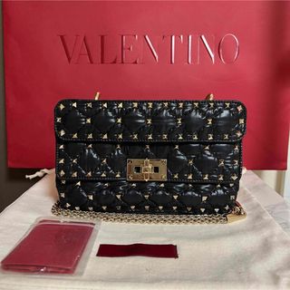 ヴァレンティノ(VALENTINO)のValentino Moncler ロックスタッズ スパイク ショルダーバッグ(ショルダーバッグ)