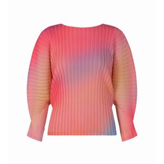 プリーツプリーズイッセイミヤケ(PLEATS PLEASE ISSEY MIYAKE)の新品タグ付き　プリーツプリーズ　MELTYRIBプリーツ　シャツ　カットソー(カットソー(長袖/七分))