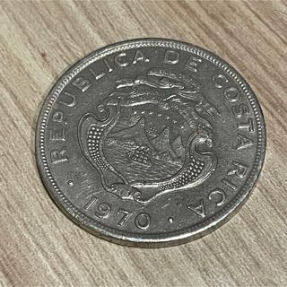 海外アンティークコイン コスタリカ 2コルネ 硬貨 1枚(貨幣)