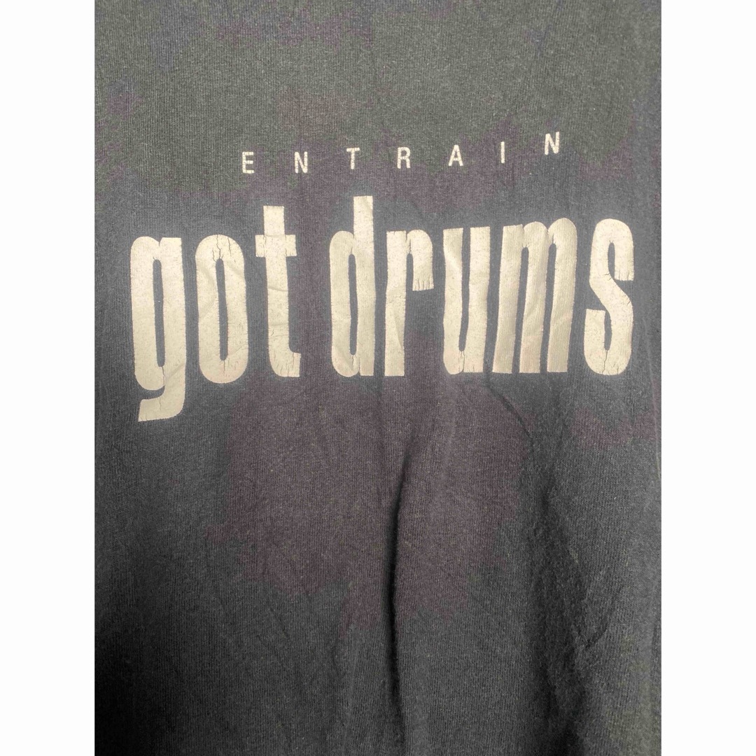 激レア 当時物 got drums Tシャツ ヴィンテージ ブラック XL メンズのトップス(Tシャツ/カットソー(半袖/袖なし))の商品写真