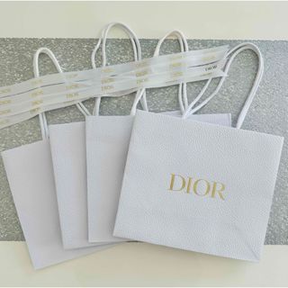 Christian Dior - ディオール ショッパー 紙袋 白リボン