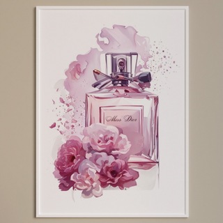 H067 アートポスター インテリア Dior 香水 ピンク 大人かわいい(アート/写真)