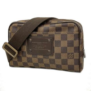 ルイヴィトン(LOUIS VUITTON)の【4ge5044】ルイヴィトン ウエストバッグ/ダミエ/バムバック ブルックリン/N41101/エベヌ【中古】メンズ/レディース/ユニセックス(ボディバッグ/ウエストポーチ)