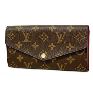 ルイヴィトン(LOUIS VUITTON)の【4ge5064】ルイヴィトン 長財布/モノグラム/ポルトフォイユサラ/M62234/ブラウン/フューシャ【中古】レディース(財布)