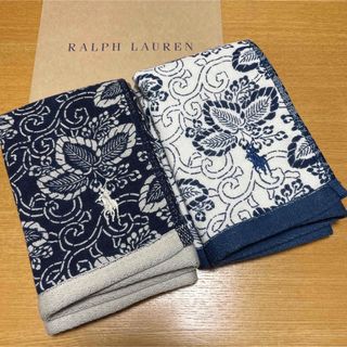 ラルフローレン(Ralph Lauren)の新品未使用　ラルフローレン　ウォッシュタオル　2枚　和柄(タオル/バス用品)