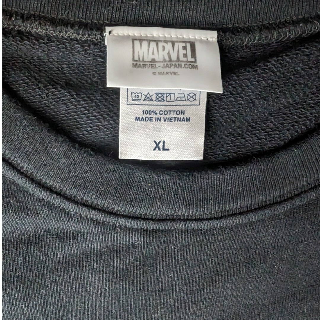 MARVEL(マーベル)のMARVEL　スウェット　黒 メンズのトップス(スウェット)の商品写真